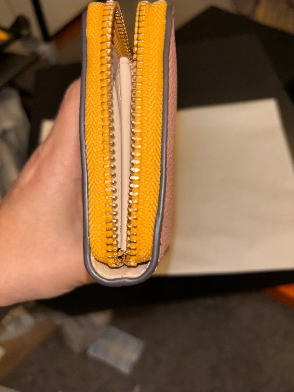 Tory Burch color blockContinental Zip Wallet